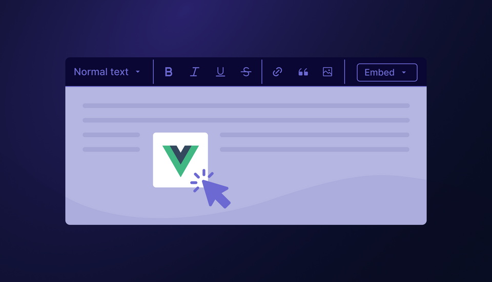 vue and rich text