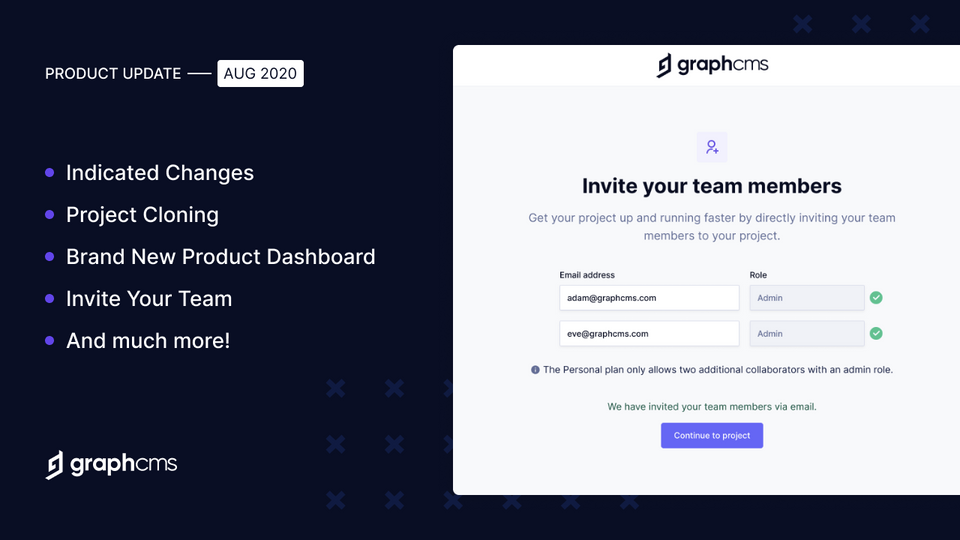 GraphCMS Product Release - August 2020
