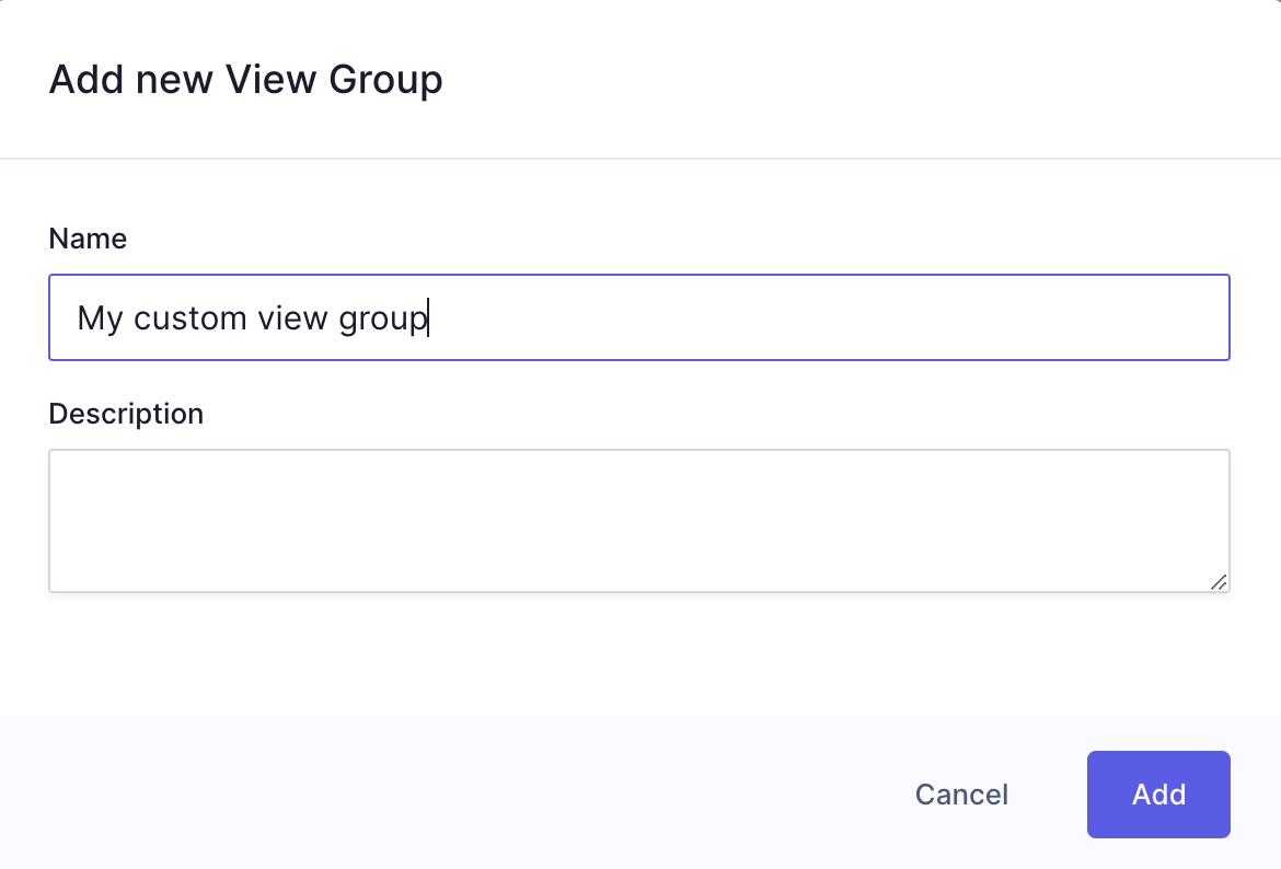 Save custom view group